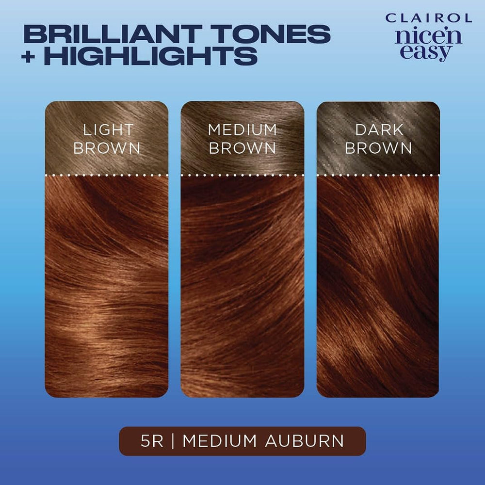 Clairol Nice'n Easy foam during application for coverage