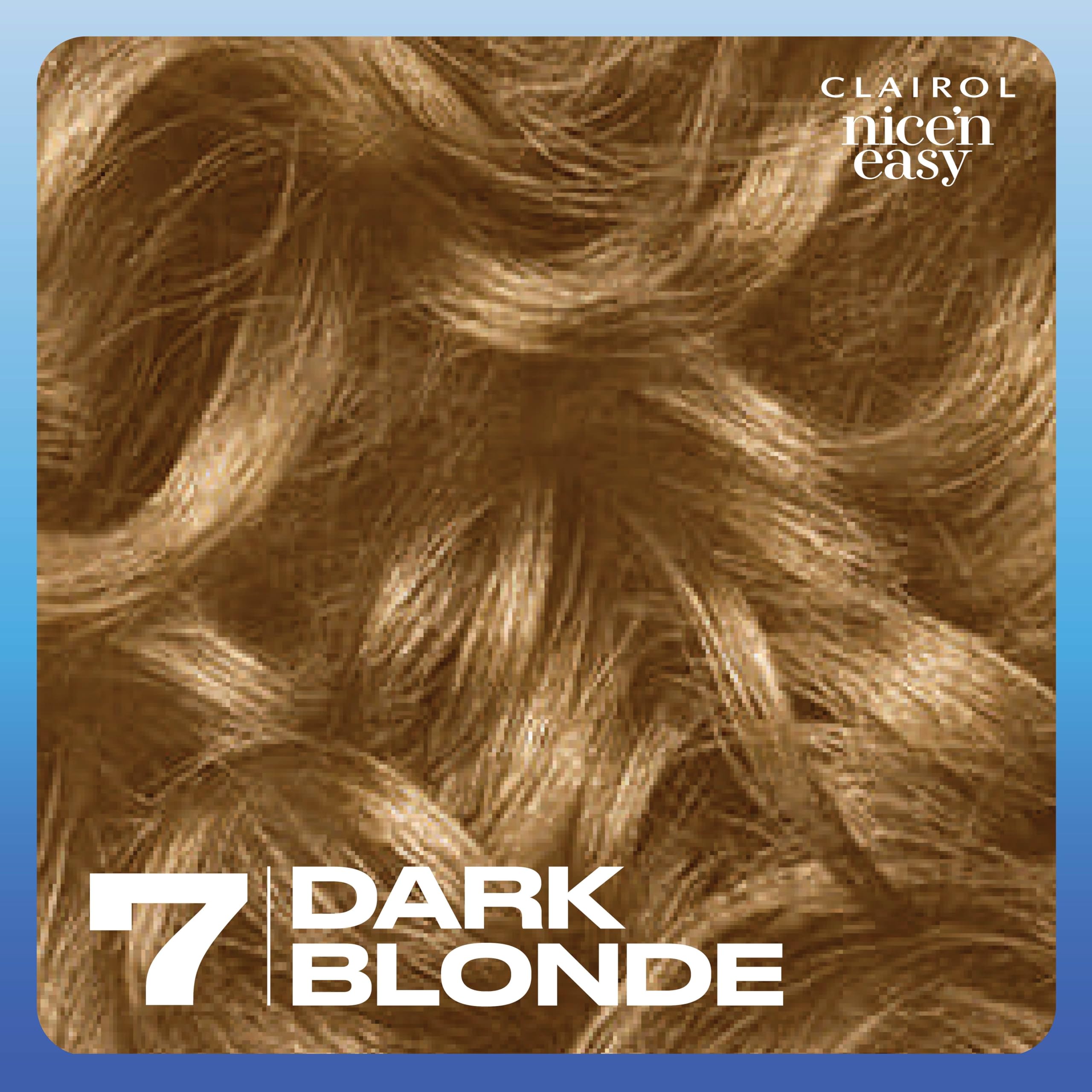 Back label on Clairol Nice'n Easy bottle with shade details.