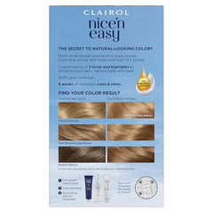Clairol Nice'n Easy color bottle ready for at-home application.