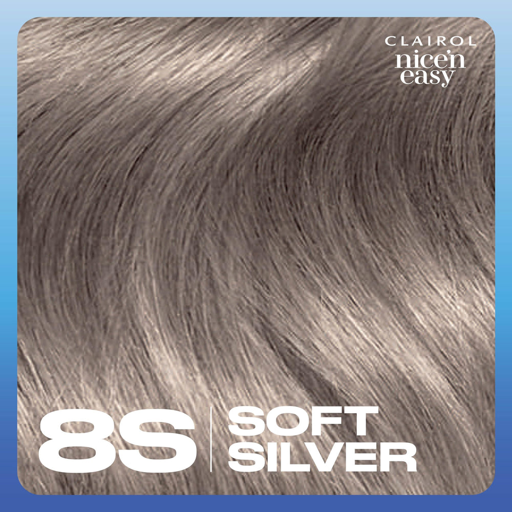 Clairol Nice'n Easy Revitashine treatment guide card explains shine outcomes.