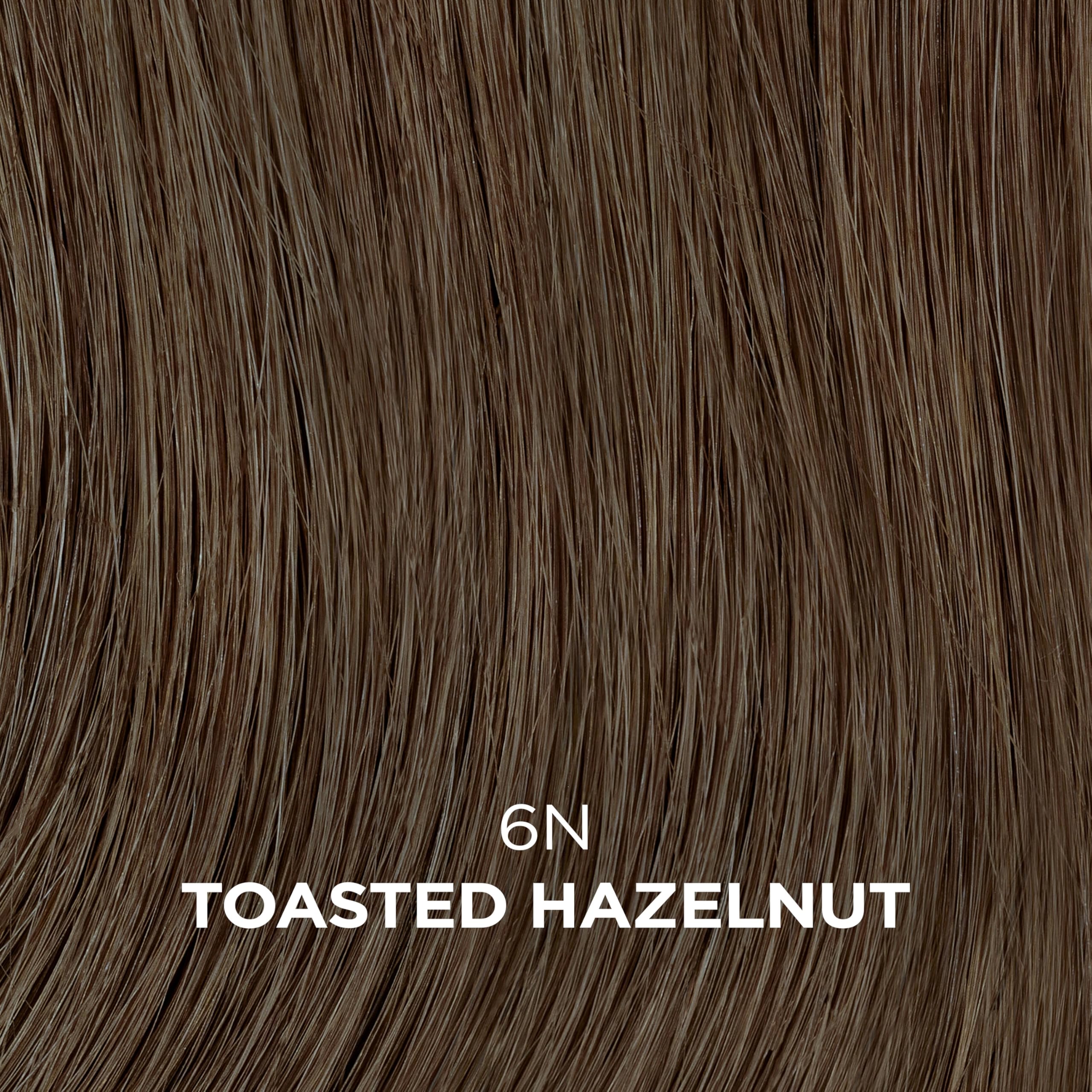 Applying the Advanced Gray Solution on hair for convenient at-home color.