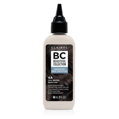 Clairol Professional Advanced Gray Solution bottle closeup shows a no ammonia, no peroxide formula for gentle gray coverage.