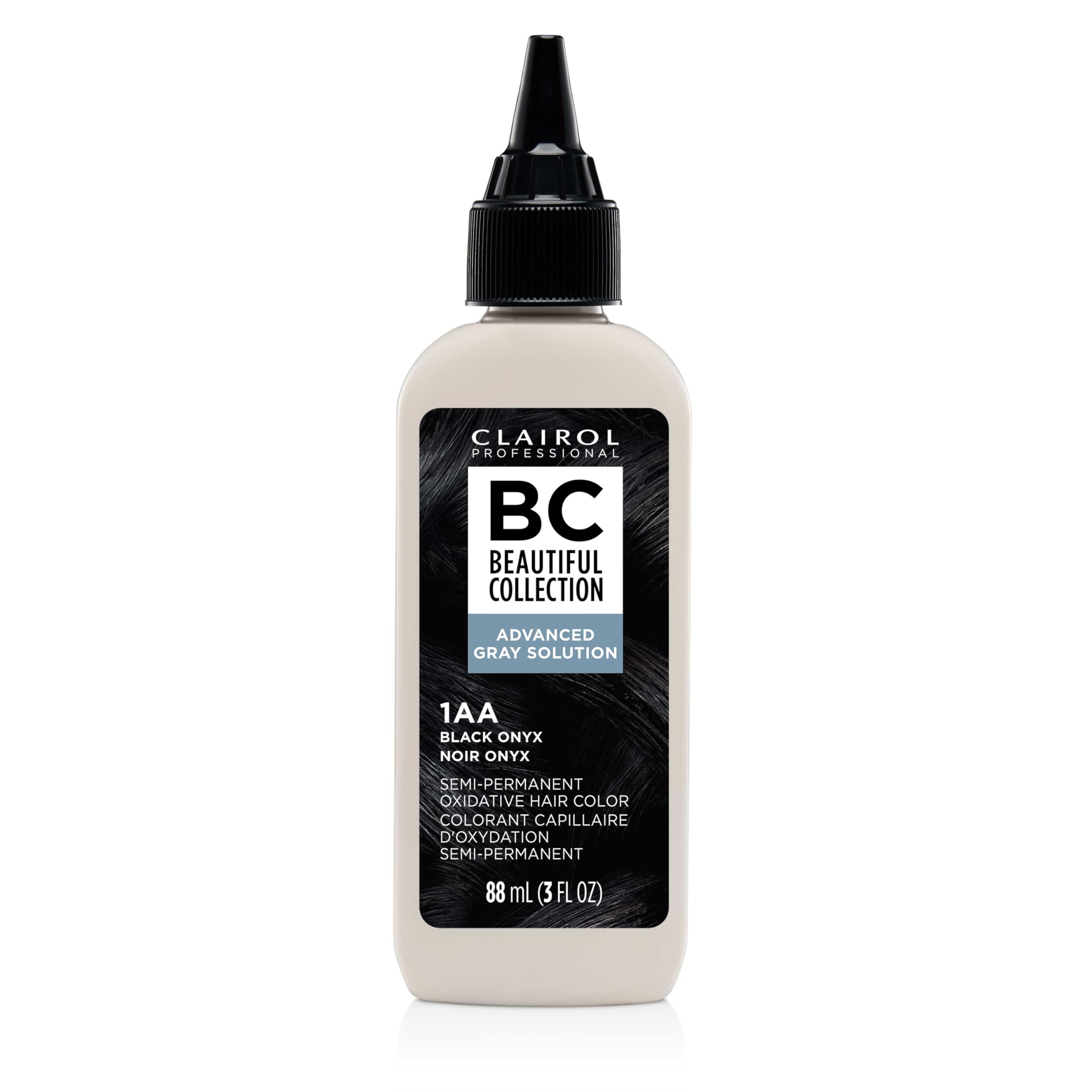 Clairol Professional Beautiful Collection Advanced Gray Solution bottle for zero damage gray blending.