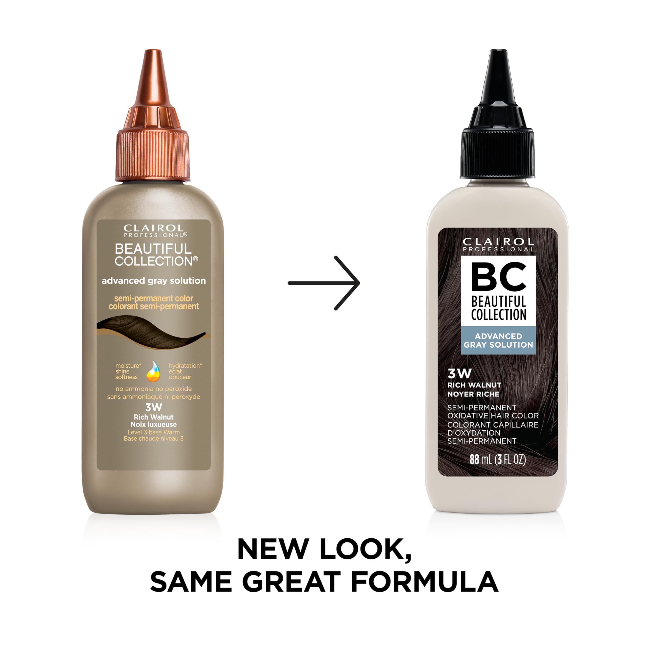 Clairol Professional Beautiful Collection Advanced Gray Solution gray coverage on styled hair