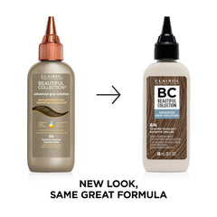 Clairol Professional Beautiful Collection Advanced Gray Solution packaging box showing shade and usage guidance.