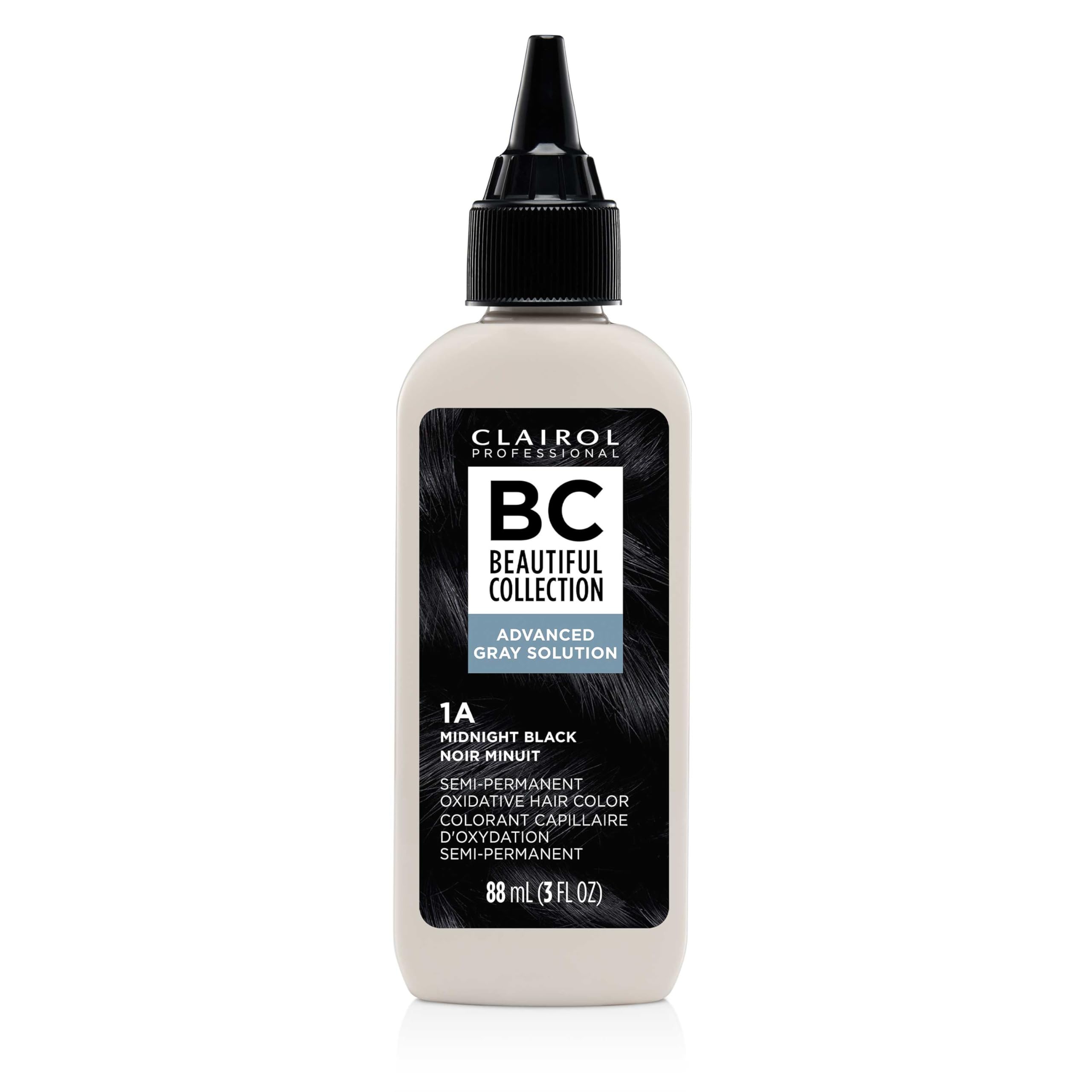 Clairol Professional Beautiful Collection Advanced Gray Solution packaging showing ease of at-home use