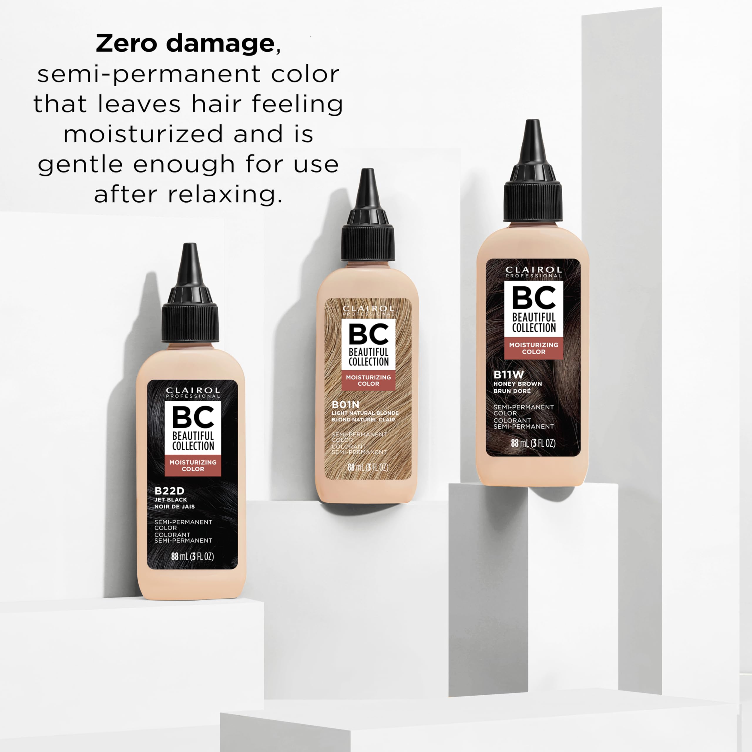 Clairol Professional Beautiful Collection gray blending for a natural look.