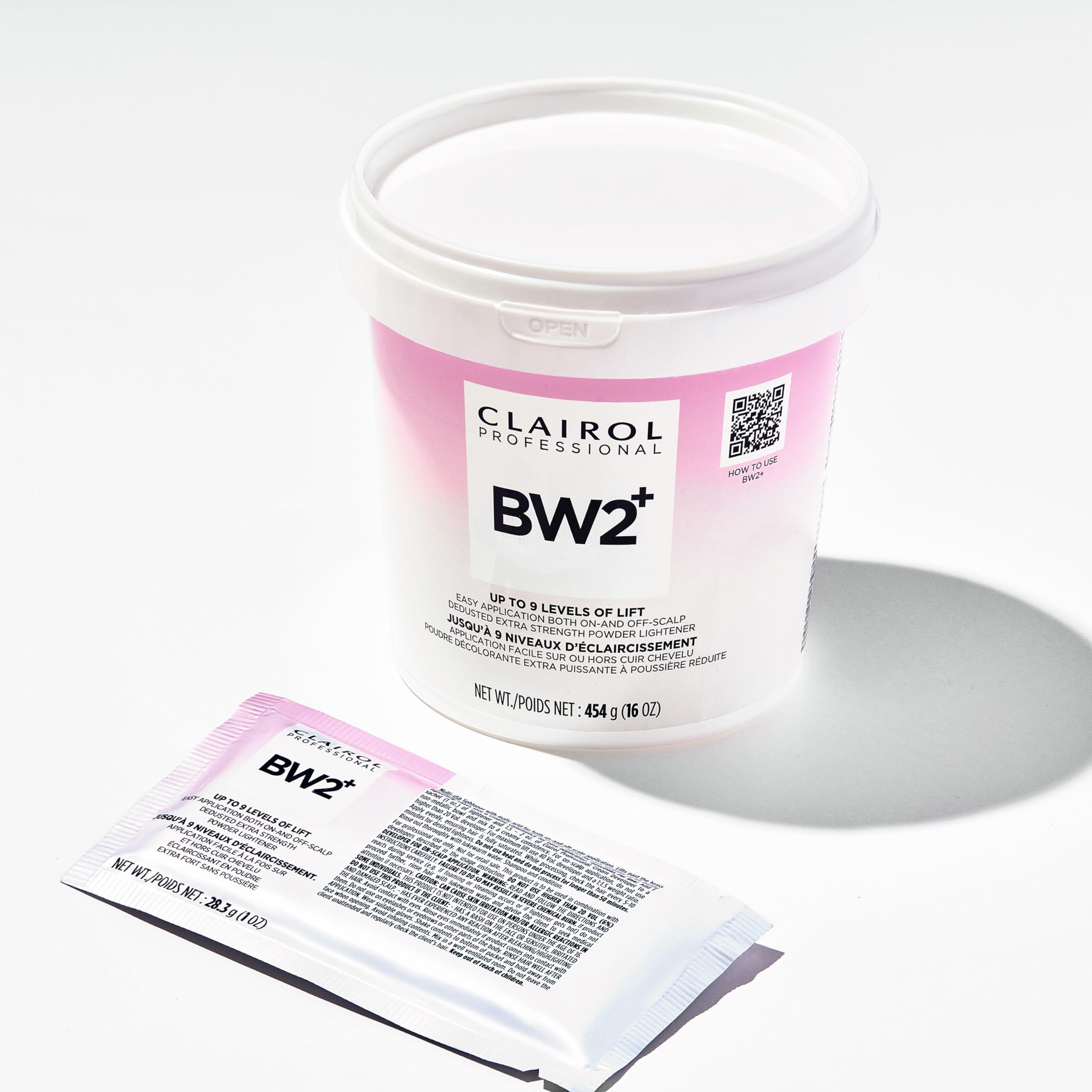Salon-ready setup featuring BW2+ with vegan, animal-free formula.