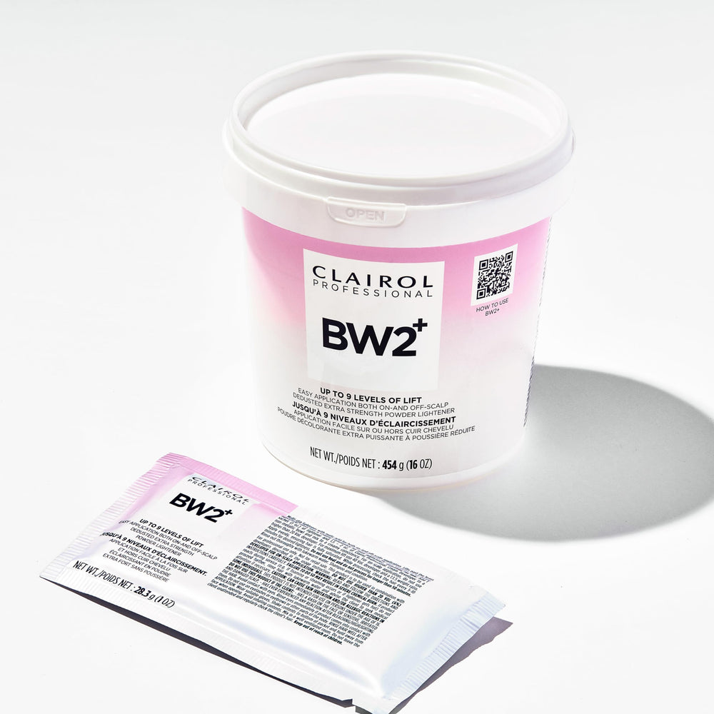Salon-ready setup featuring BW2+ with vegan, animal-free formula.