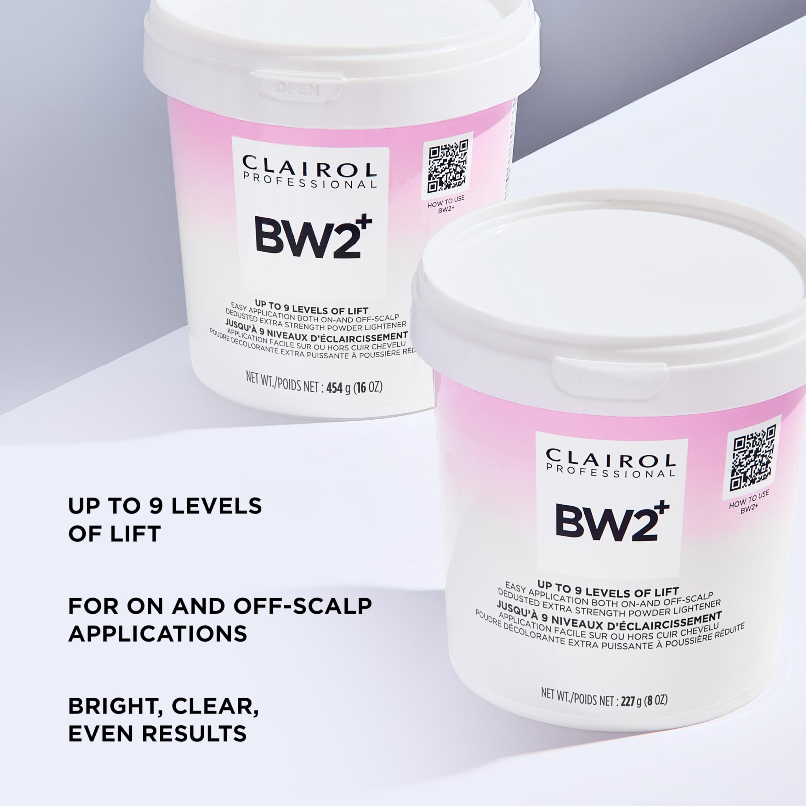 On-scalp lightening application with BW2+ showing controlled lift.