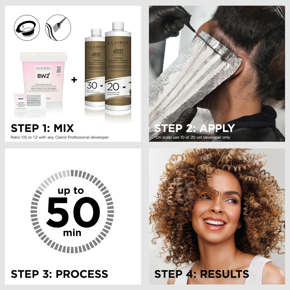 Creamy texture aids even application during lift with BW2+.