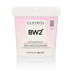 Clairol Professional BW2+ dedusted powder tub for fast, even lift.