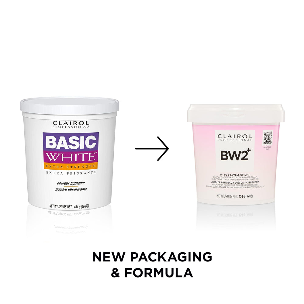 Clairol Professional BW2+ mixing cup shows smooth, creamy consistency.