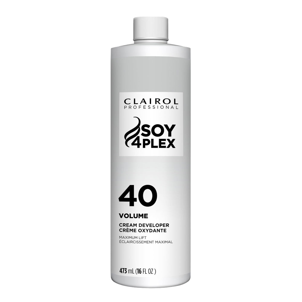 Clairol Professional Creme Developer bottle for precise, controlled mixing.