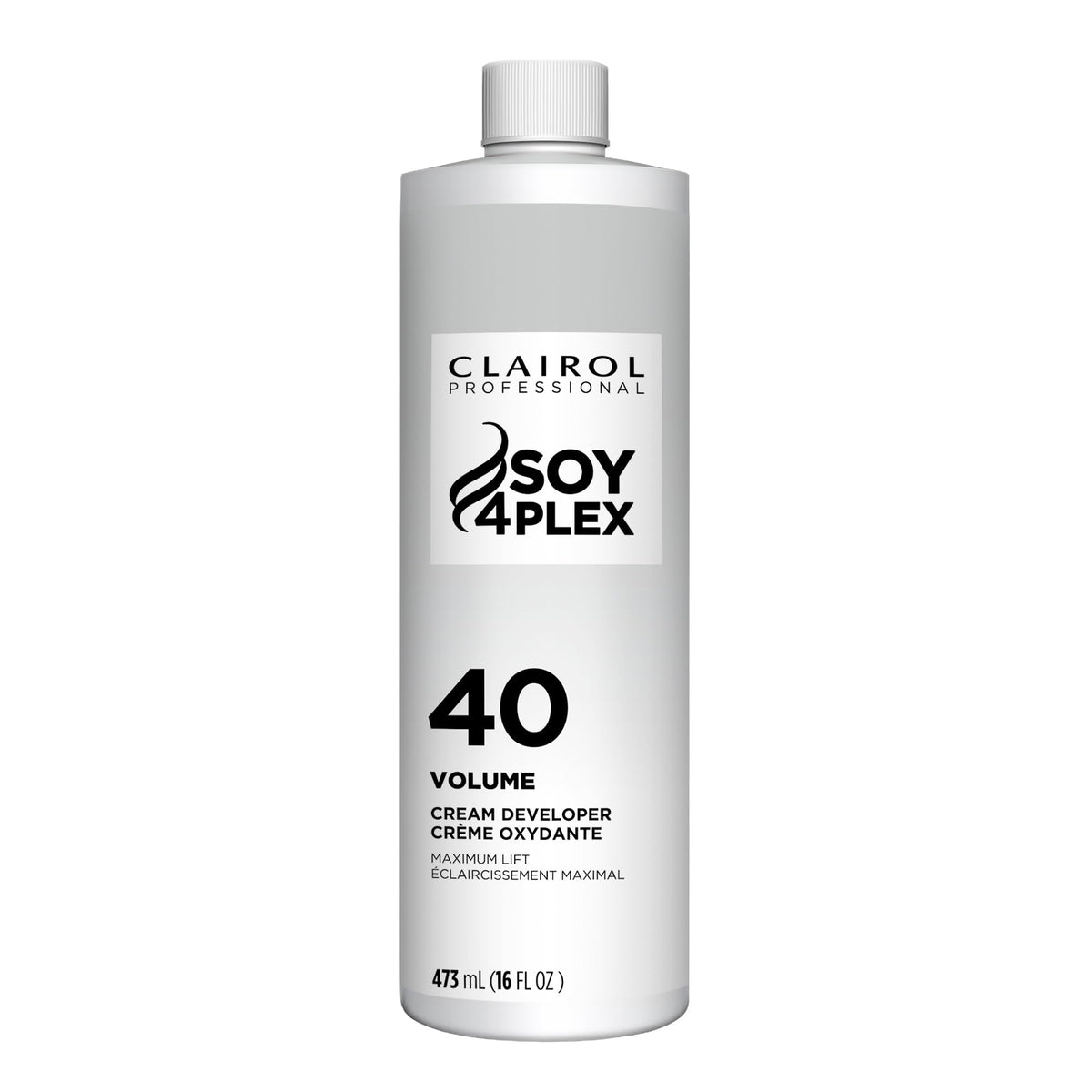 Clairol Professional Creme Developer bottle for precise, controlled mixing.