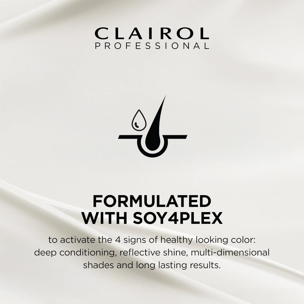 Clairol Professional Crème Permanente bowl-brush setup enables even application.