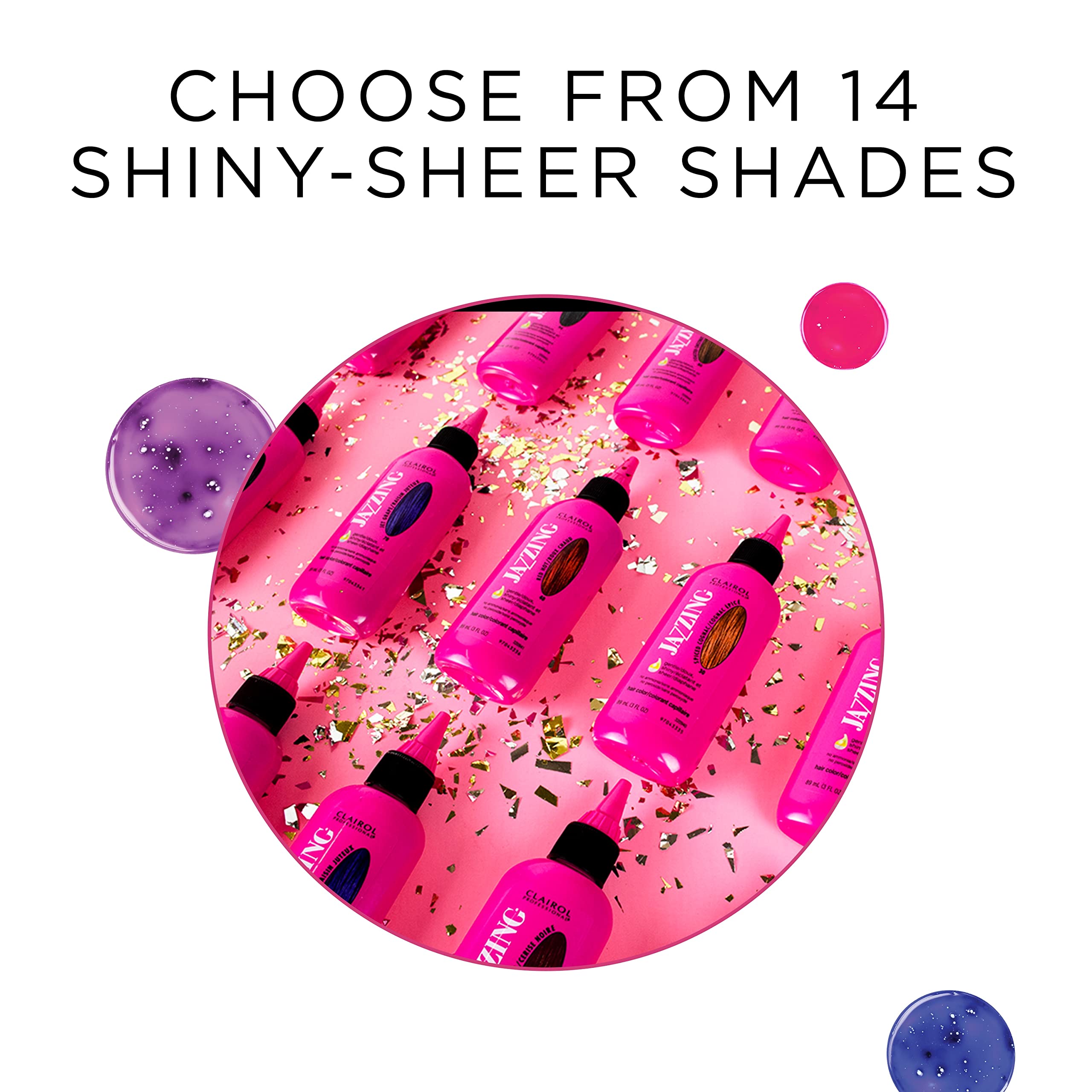 Clairol Professional Jazzing root-to-end application shows uniform shade from roots.