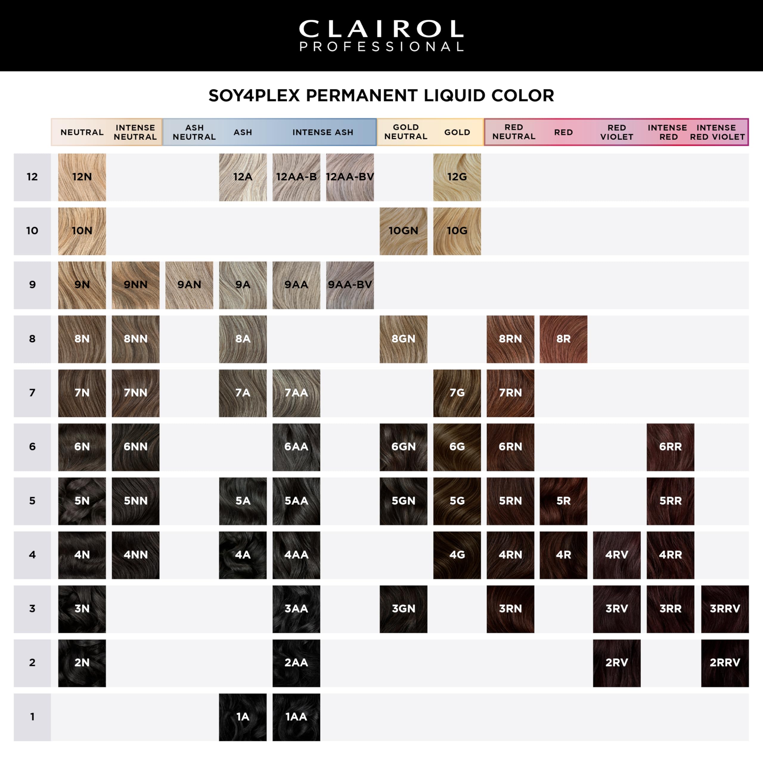 Clairol Professional Liquicolor 4N gray-coverage result on model.