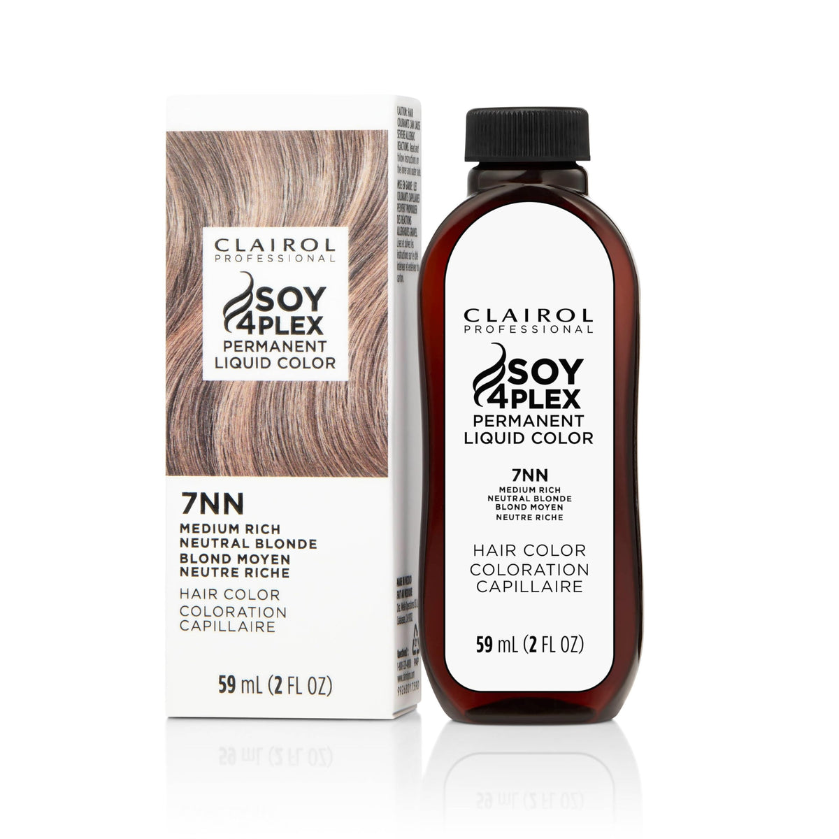 Clairol Professional Liquicolor 7NN Med Neutral Blonde packaging, convenient home color kit