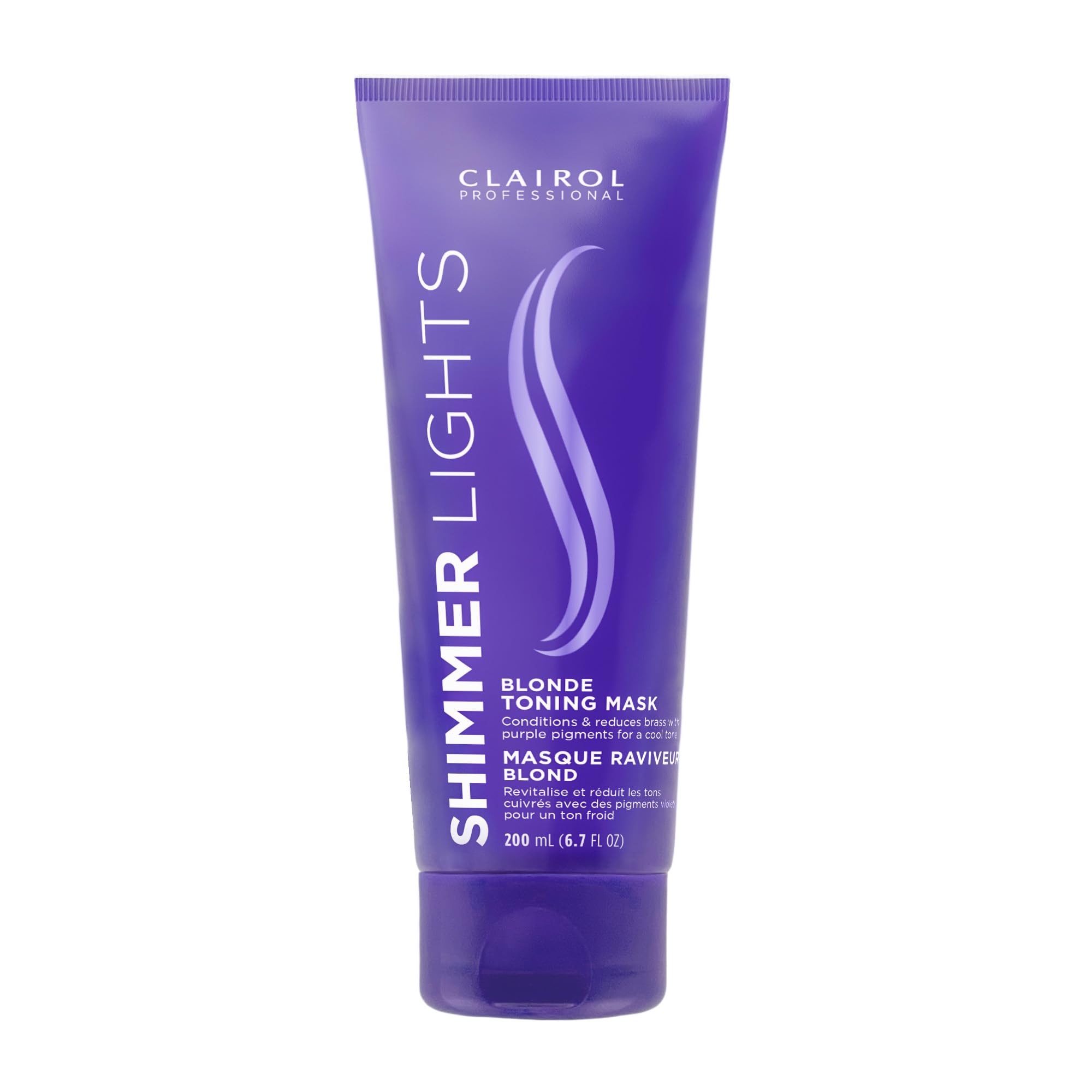 Clairol Professional Shimmer Lights envase práctico para uso diario.