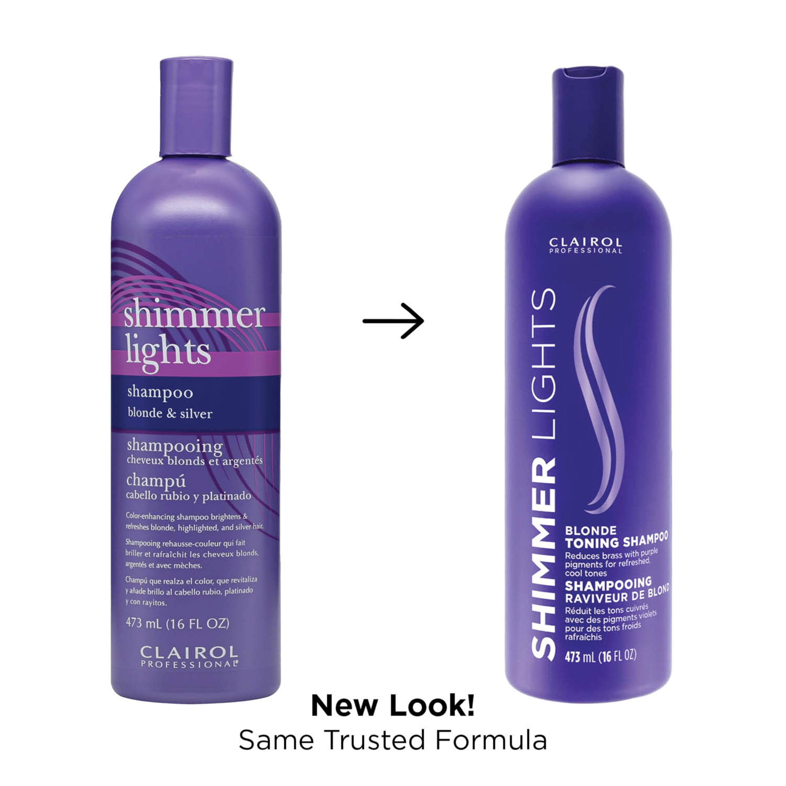 Pelo rubio plateado con brillo suave gracias a Shimmer Lights