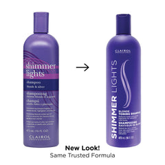Pelo rubio plateado con brillo suave gracias a Shimmer Lights