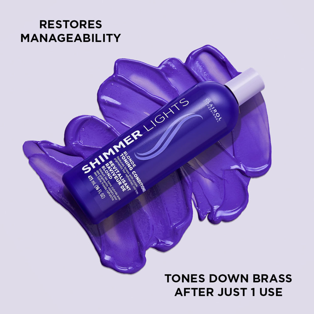Clairol Professional Shimmer Lights: neutraliza tonos amarillos para rubios