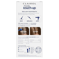 Clairol Root Touch-Up kit with brush and bowl for precise, salon-style application.