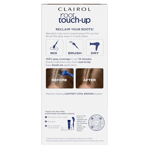 Clairol Root Touch-Up brush and bowl for salon-like home use