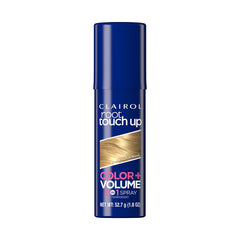 Clairol Root Touch-Up Color and Volume spray bottle close-up for quick root refresh