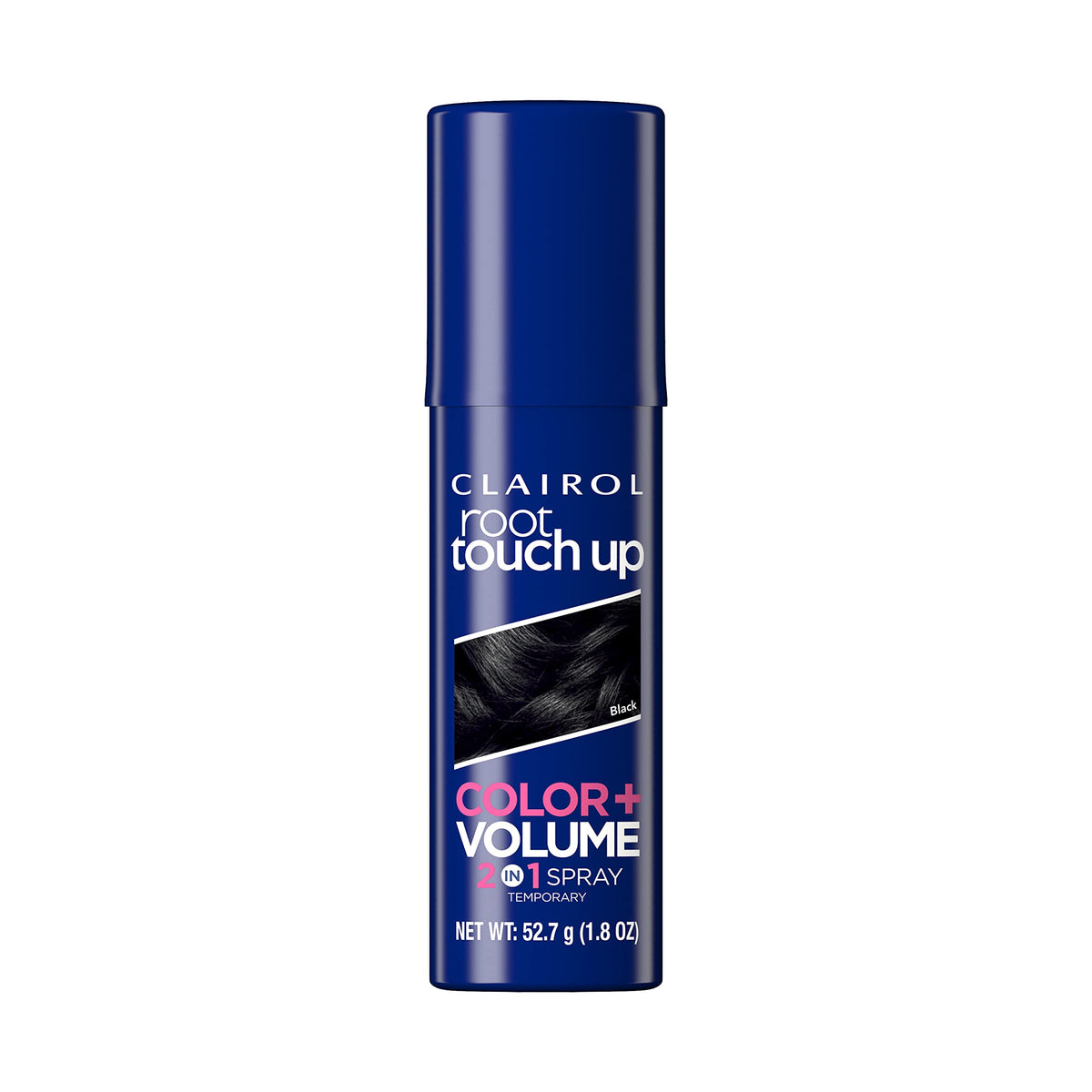 Clairol Root Touch-Up Spray for instant gray root coverage on black hair