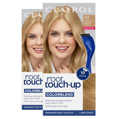 Clairol Root Touch-Up kit with brush and bowl for easy at-home color touch-ups