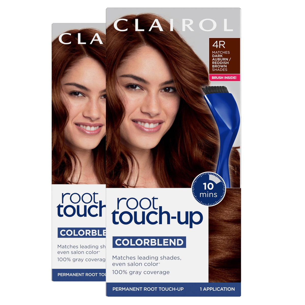 Clairol root touch-up kit brush and bowl for easy application.