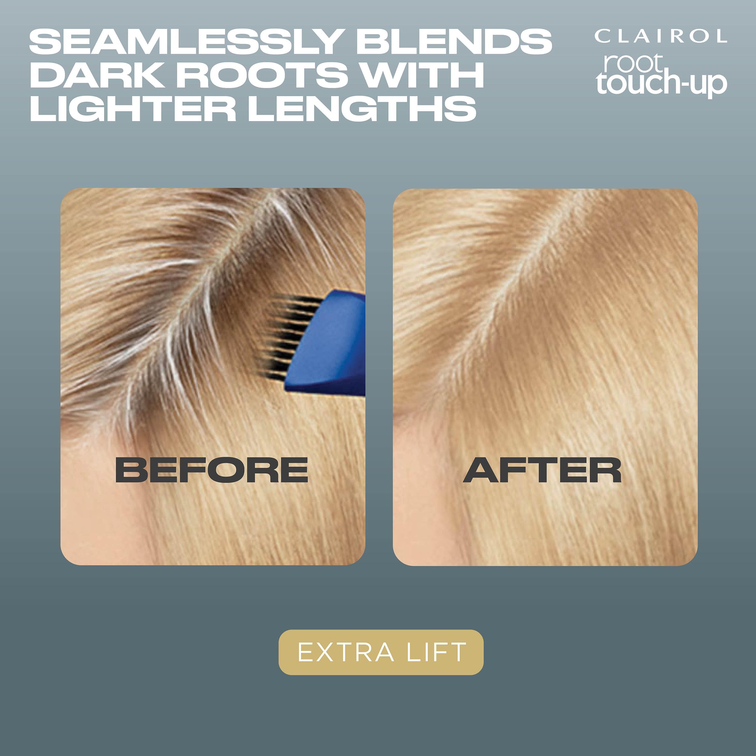 Clairol Root Touch-Up mixing bowl ready for simple use.