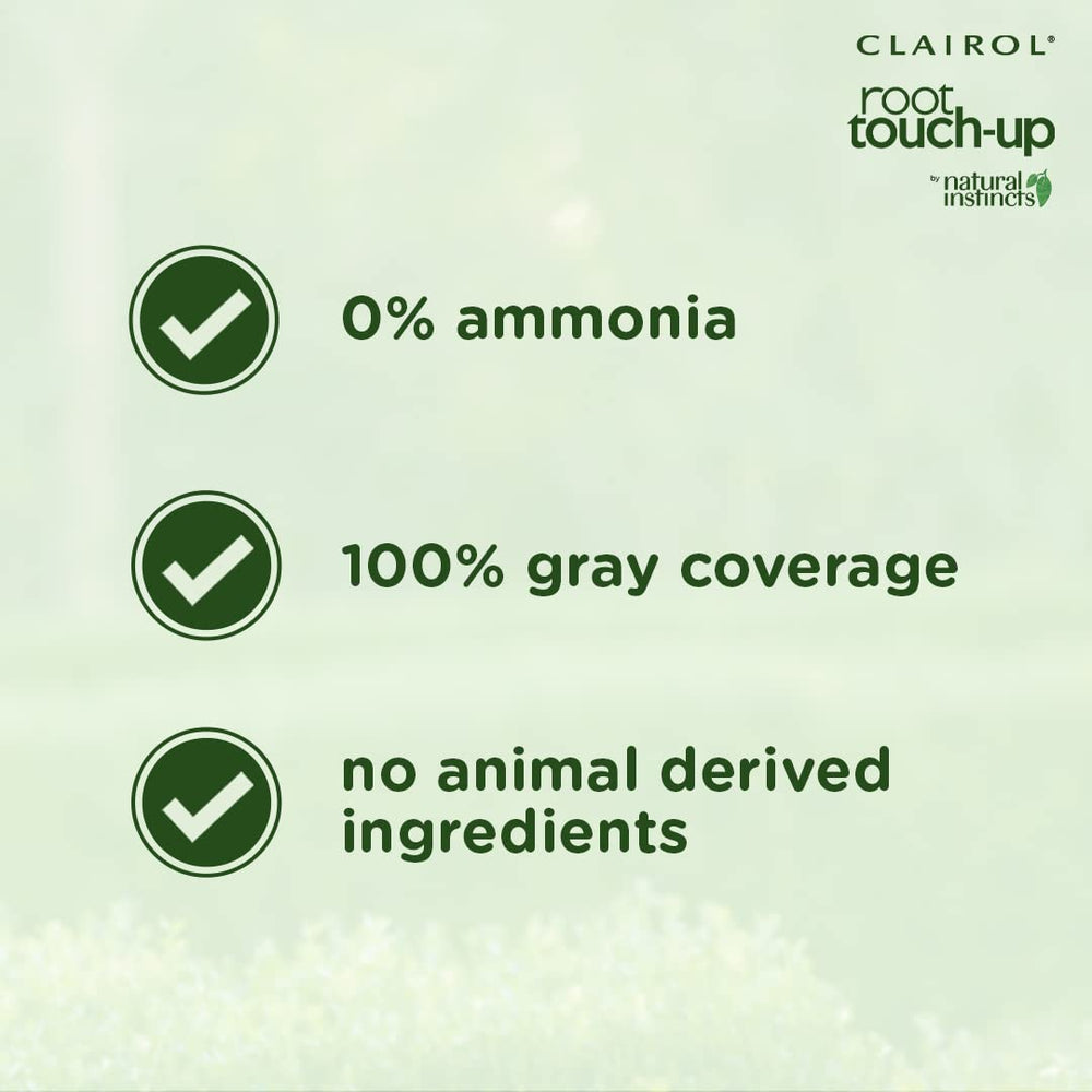Clairol Root Touch-Up application gloves accompany the kit for clean use