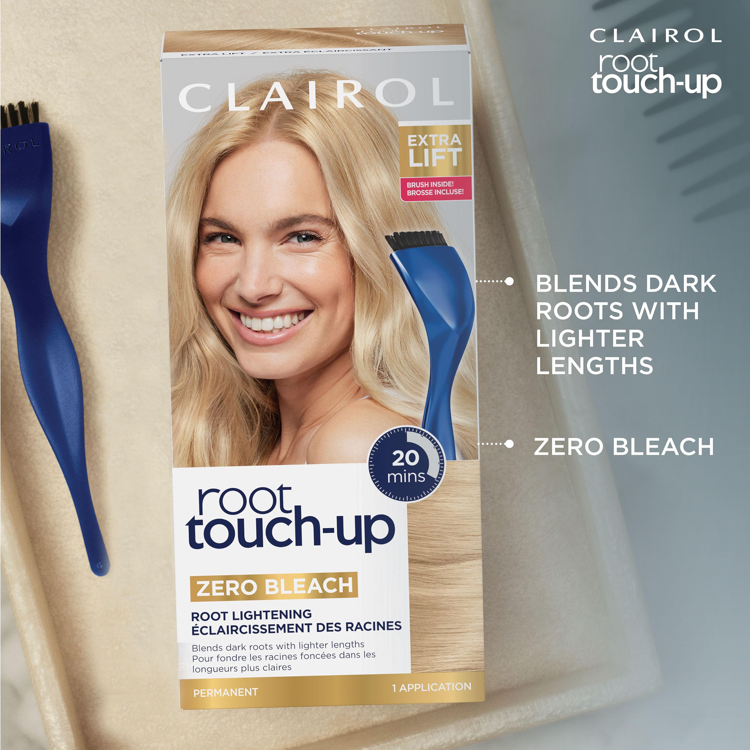 Clairol Root Touch-Up gloves protect hands during color.
