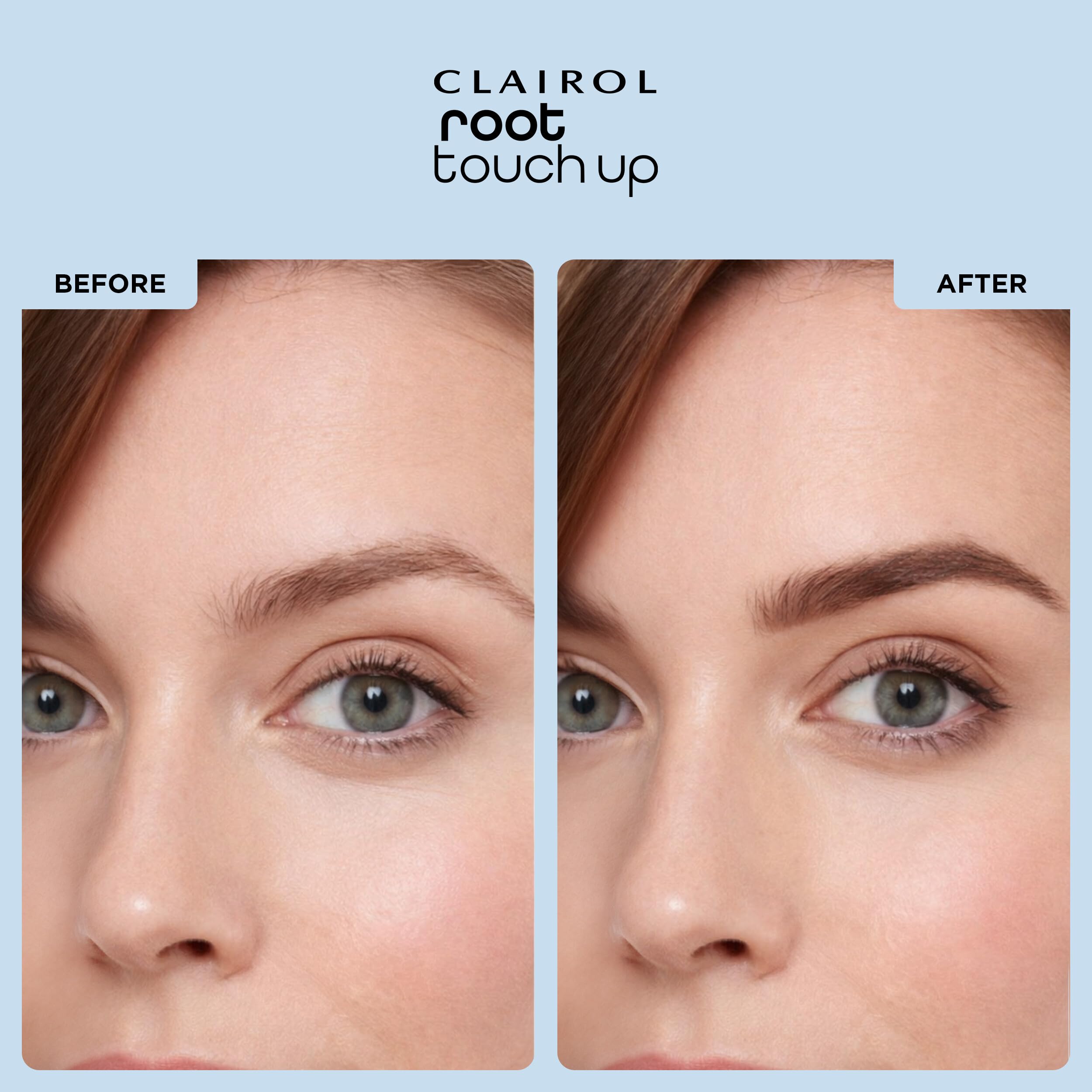 Clairol Root Touch-Up Powder washes out easily with shampoo.