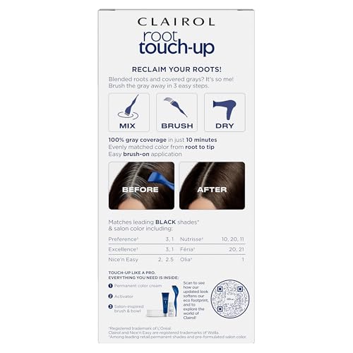 Clairol Root Touch-Up tube and bottle for quick gray coverage