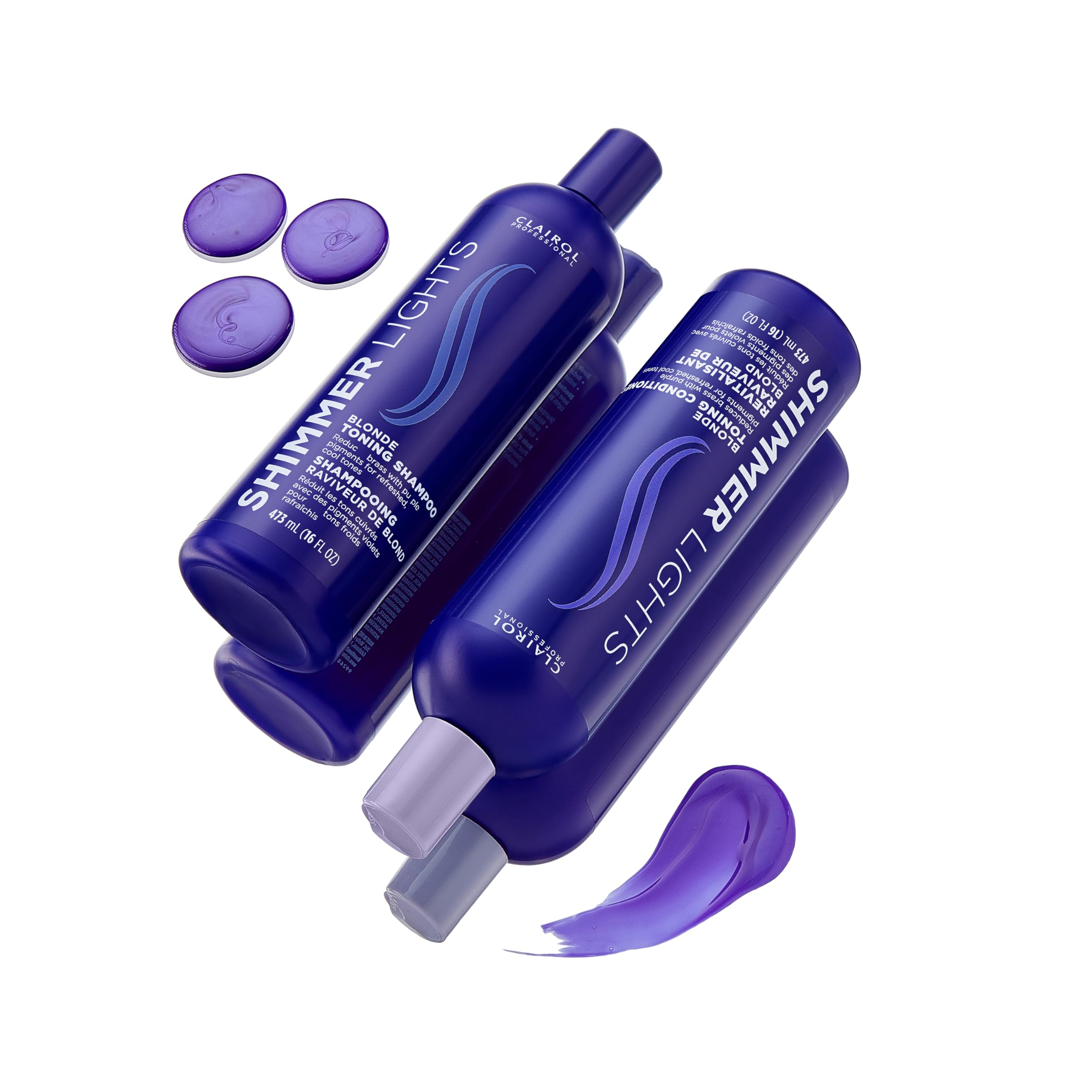 Ingredients highlight nourishing emollients in Shimmer Lights Purple Conditioner