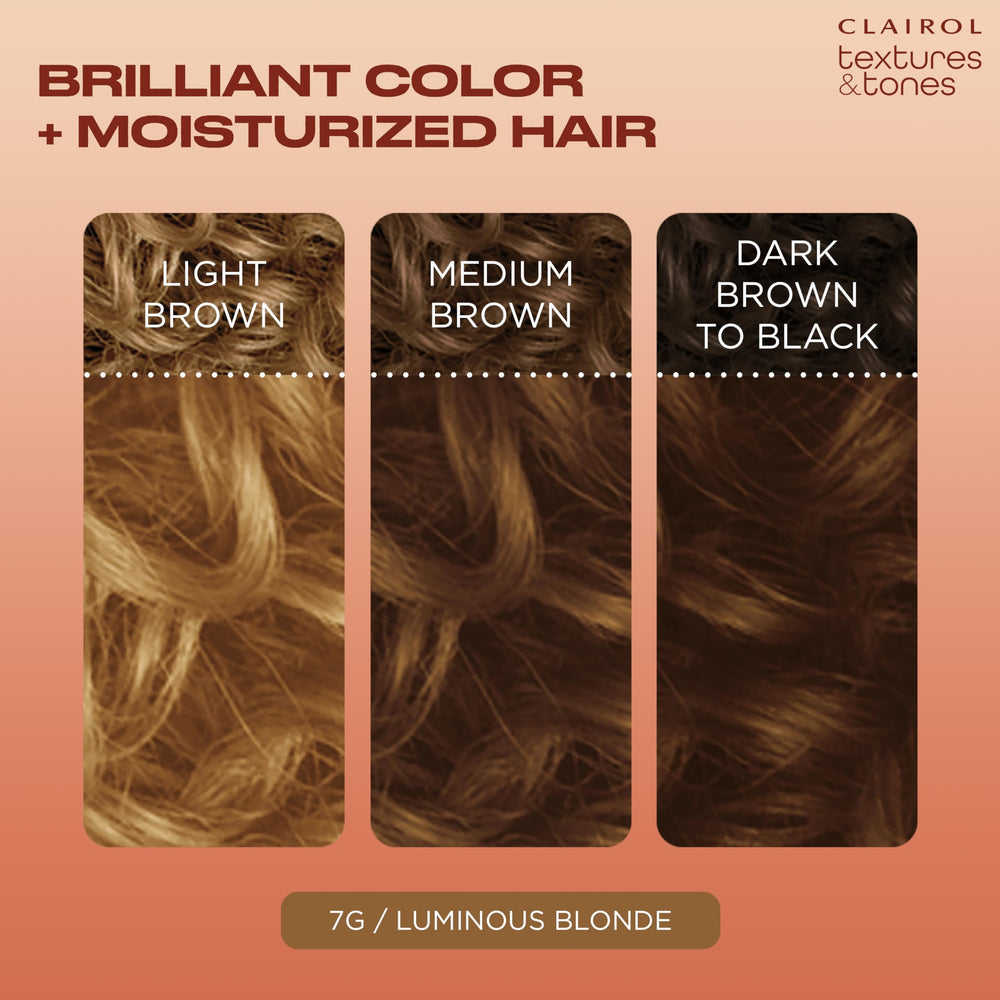 Cream-formula blends smoothly for uniform coverage on textured hair.