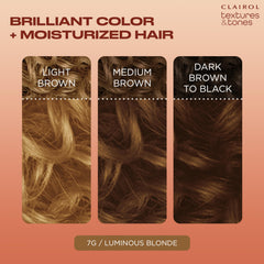 Cream-formula blends smoothly for uniform coverage on textured hair.