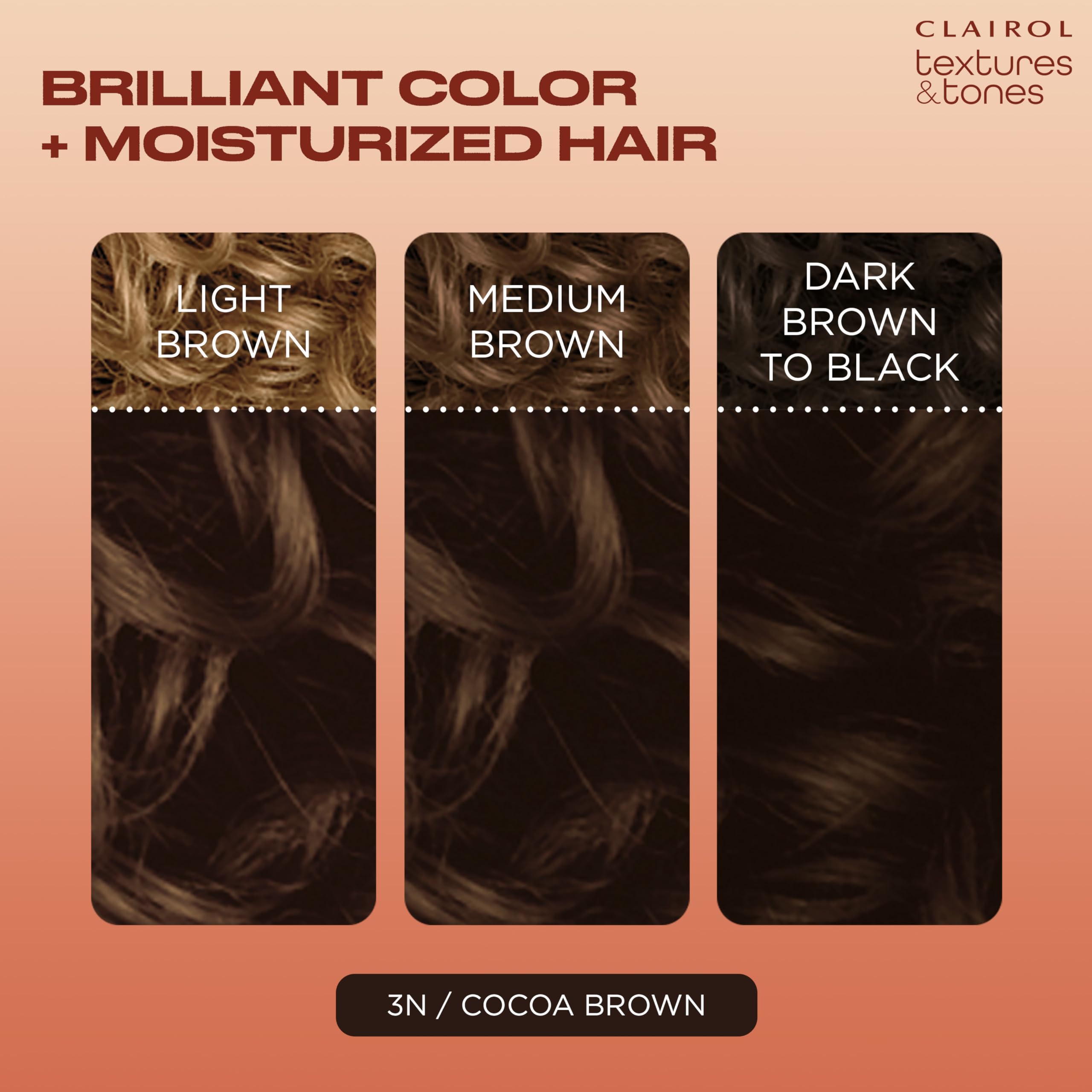 Clairol Textures & Tones textured hair system guide demonstrates care for natural or relaxed textures