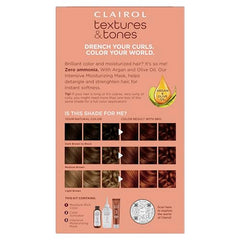 Sunset Copper shade swatches display rich warmth for textured hair