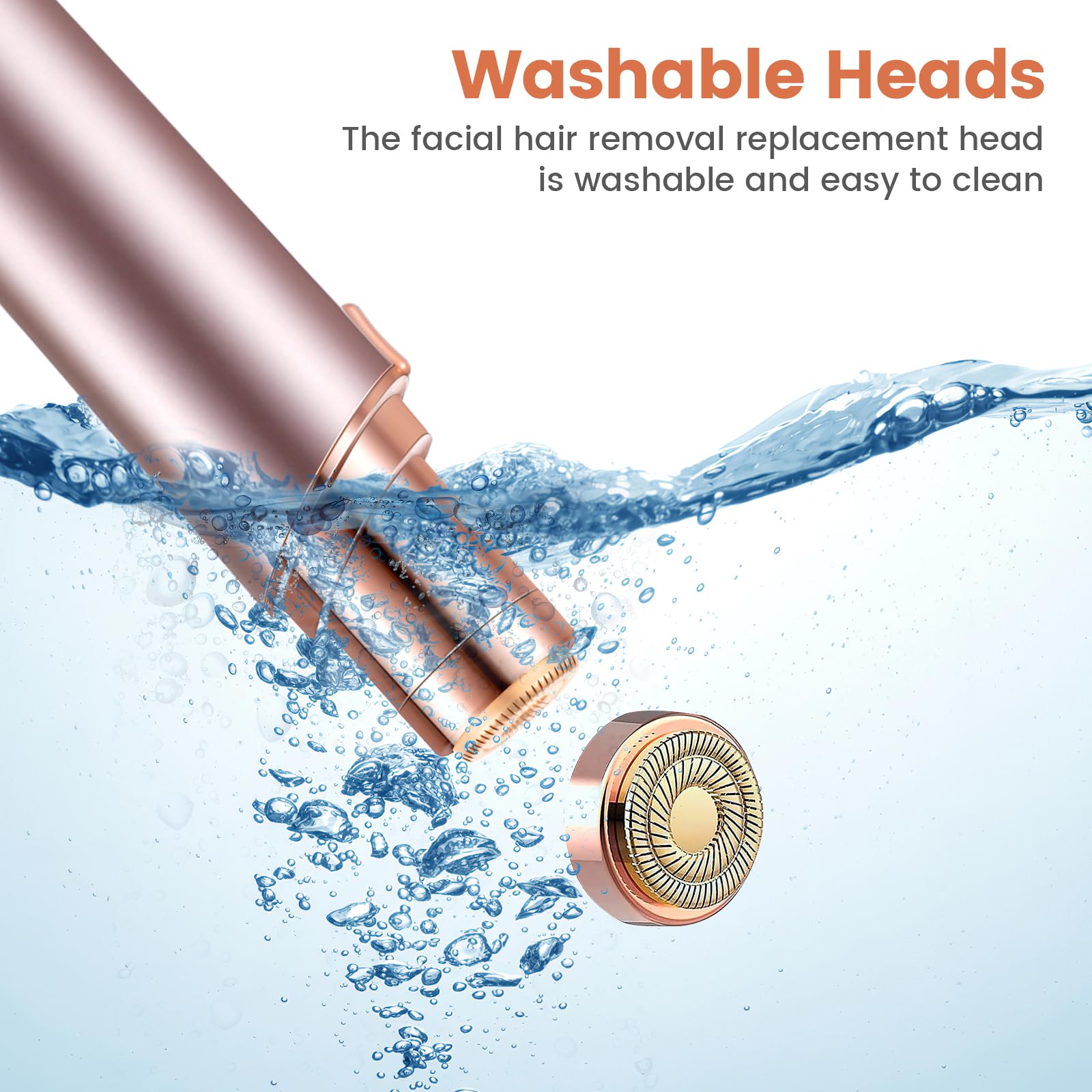claities easy-clean head helps maintenance after use
