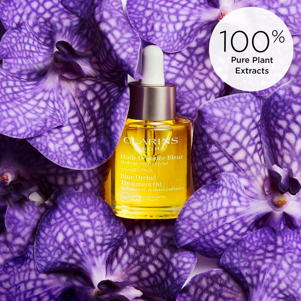 Dermatologist-tested Clarins oil suitable for sensitive or dry skin.