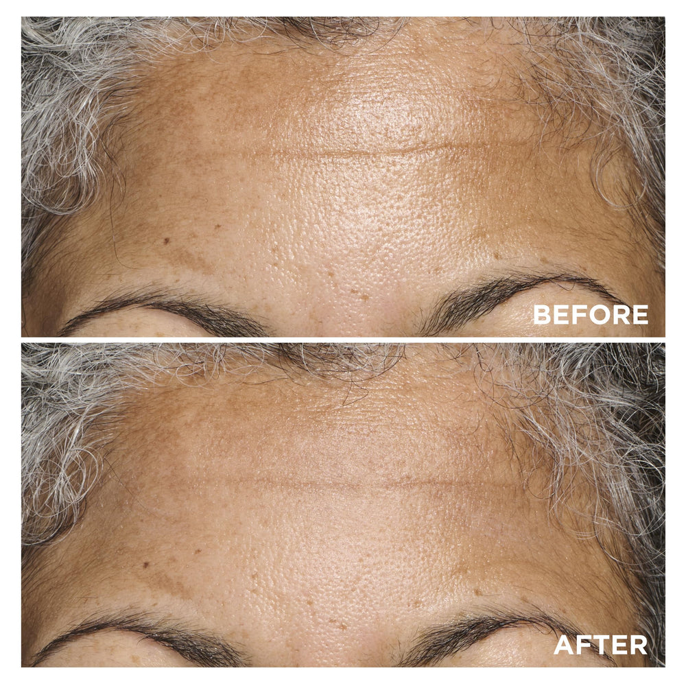Close-up reveals pore-blurring effect with Clarins primer