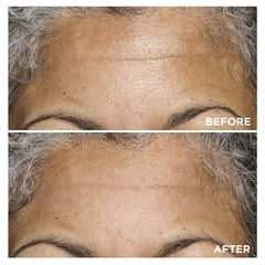 Close-up reveals pore-blurring effect with Clarins primer