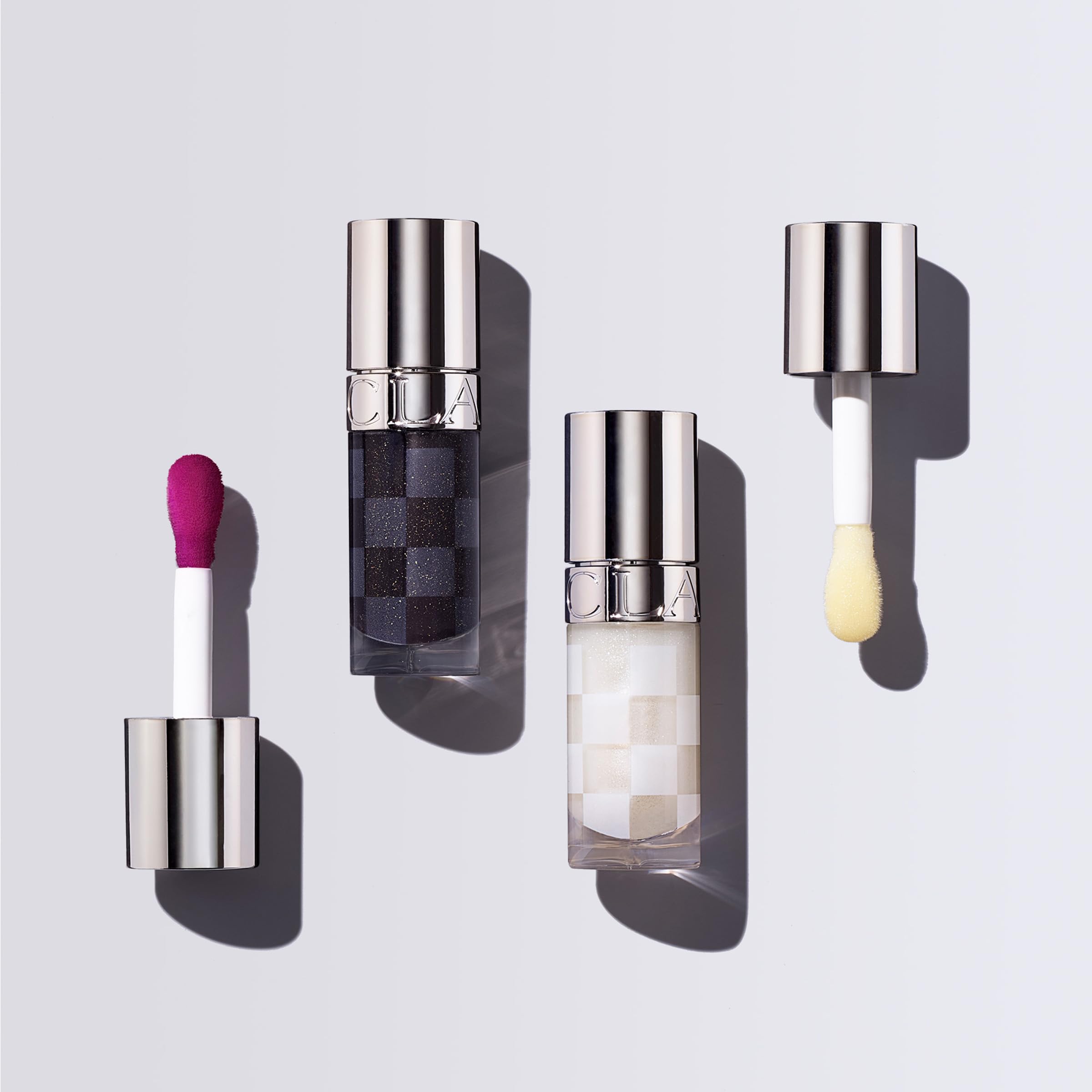 Clarins Lip Comfort Oil showcases a subtle color and gleam.