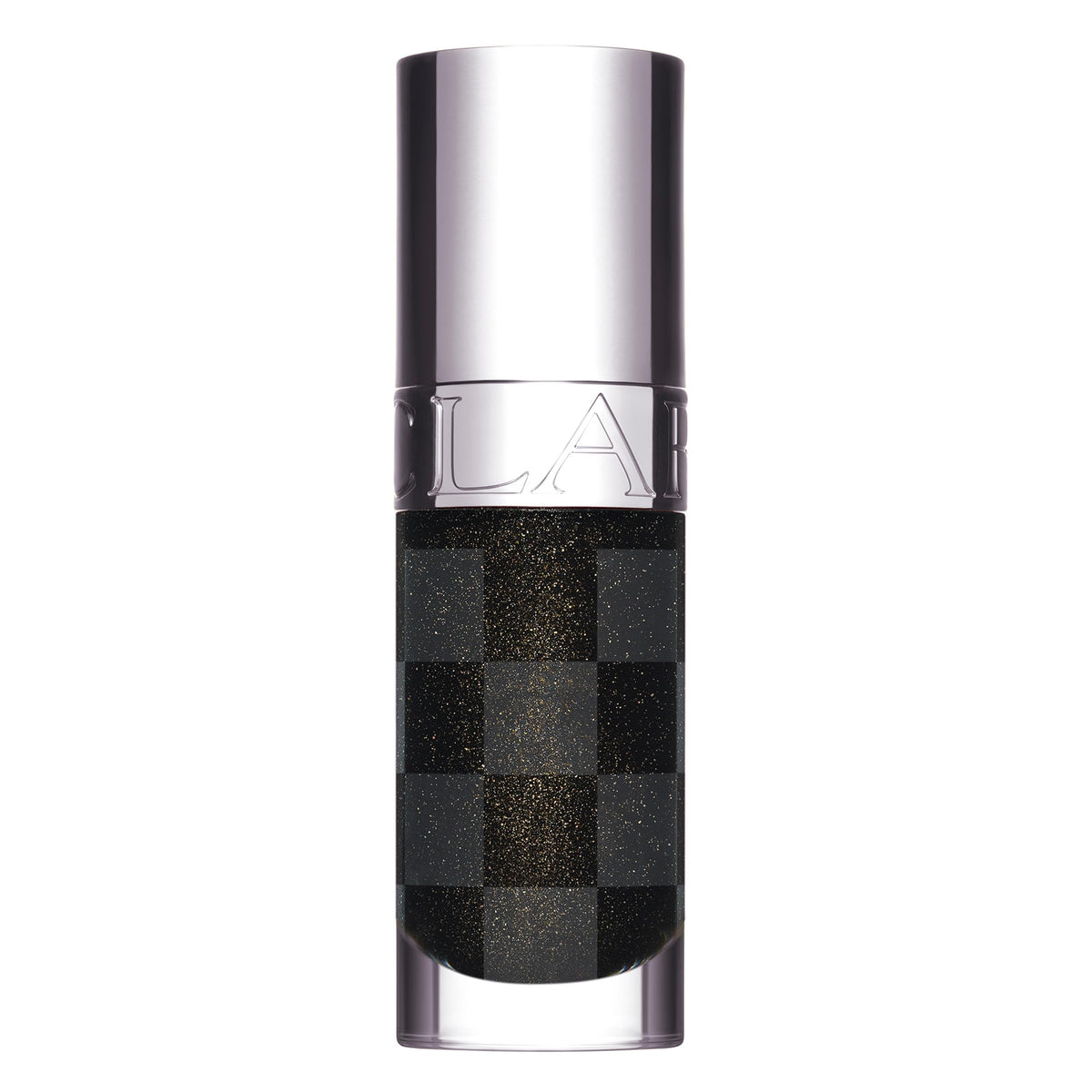 Clarins Lip Comfort Oil close-up with high shine for a luminous lip look.