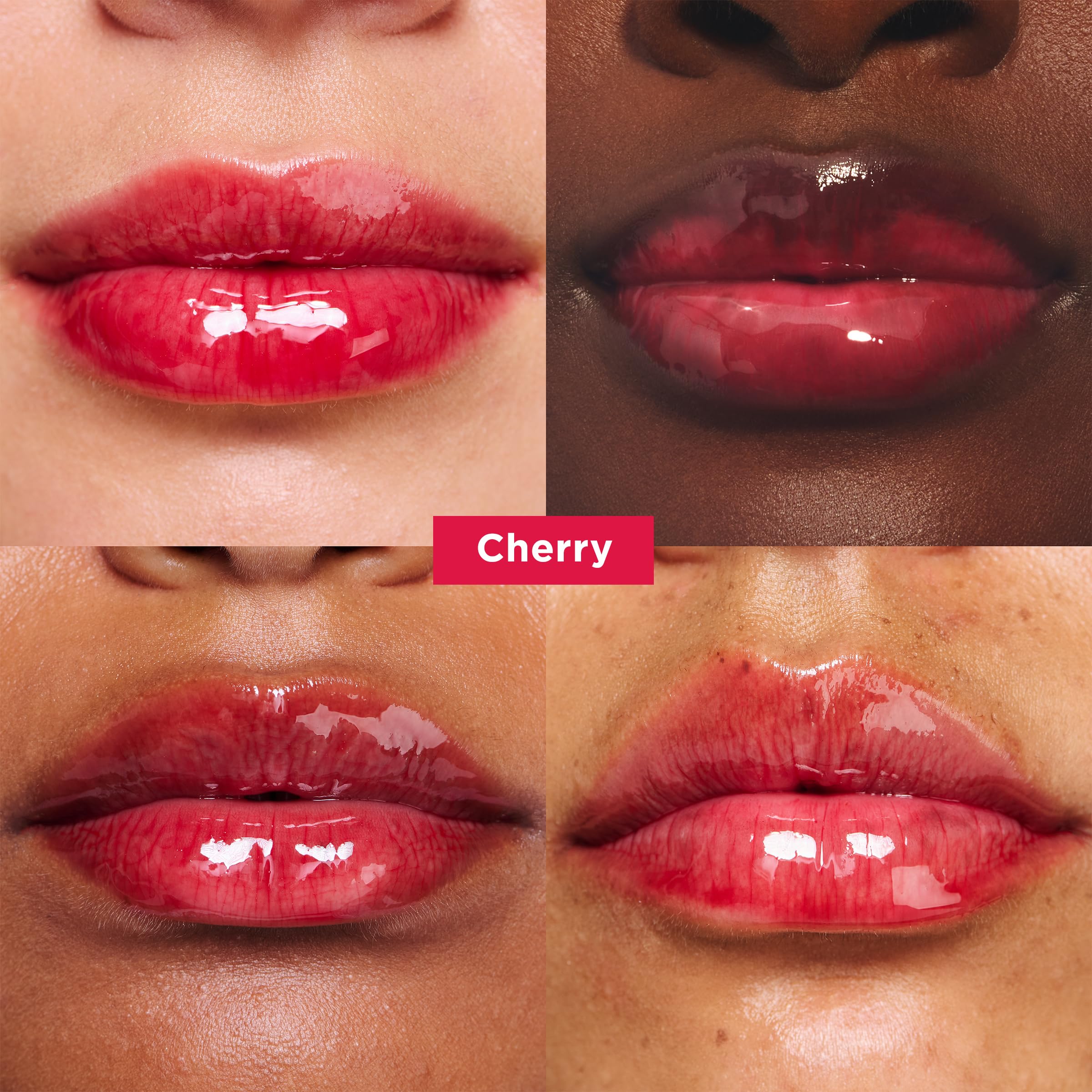 Clarins Lip Comfort Oil Honey on lips for soft moisture and shine